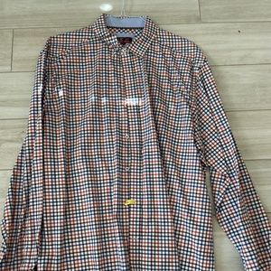 Mens Johnston and Murphy XC4 (Extreme Comfort) Long Sleeve Casual Shirt - XXXL